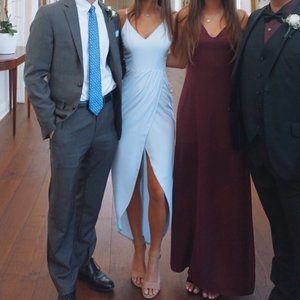 light blue prom dress